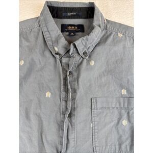 Roark‎ Short Sleeve Button Shirt, Men's Medium, Blue/Gray